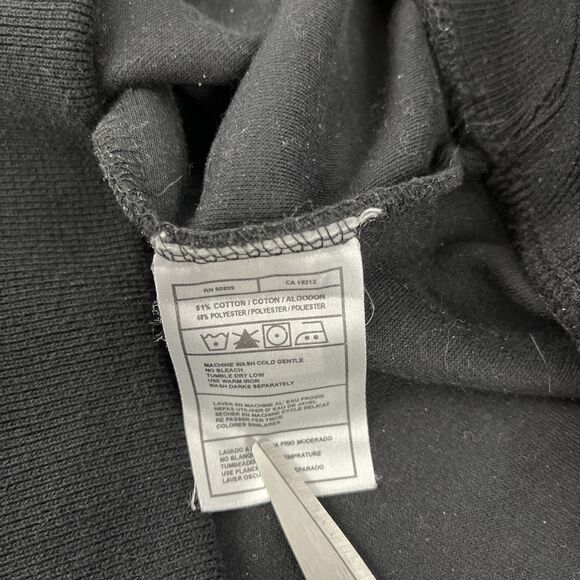 Mens Antigua Pittsburgh Steelers Ribbed Black Sweatshirt Size Small - Picture 5 of 7